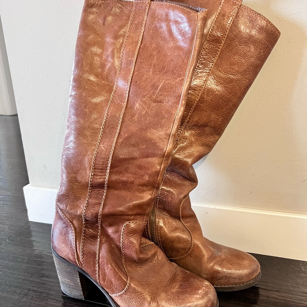 Leather Riding Boots - Picture 2 of 5